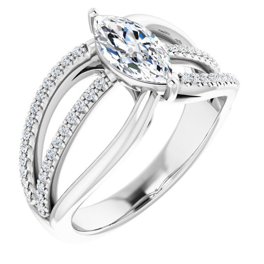 Accented Engagement Ring