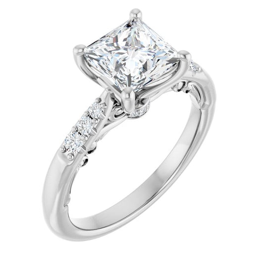 Accented Engagement Ring