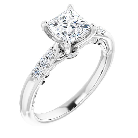 Accented Engagement Ring