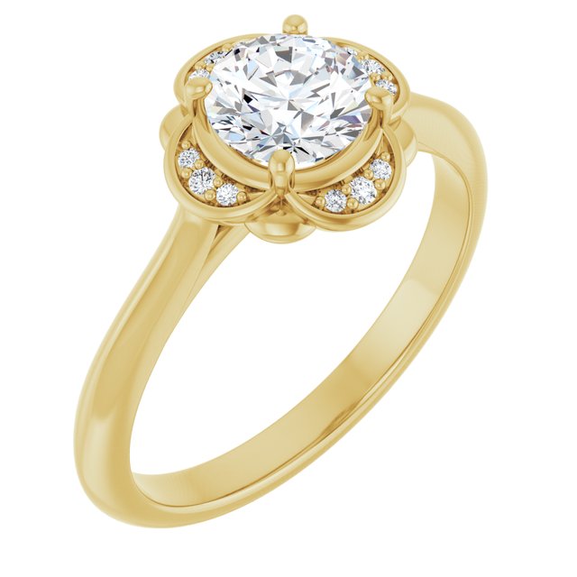 Accented Engagement Ring