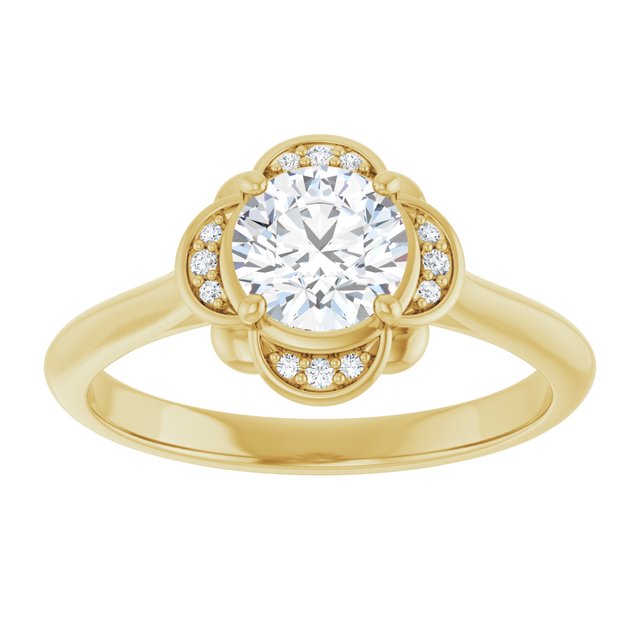 Accented Engagement Ring