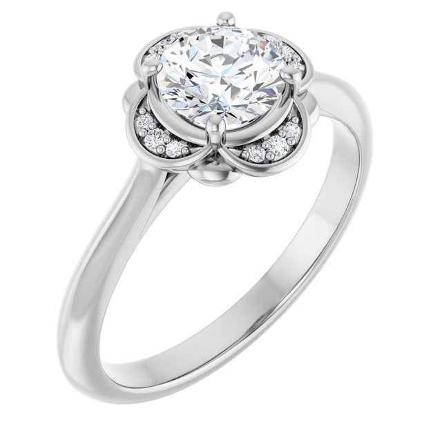 Accented Engagement Ring