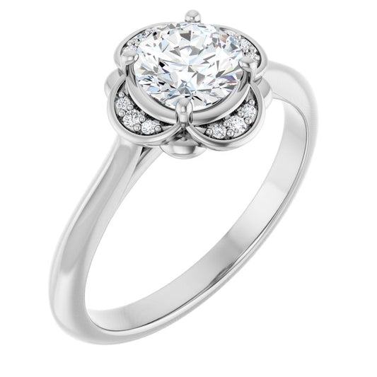 Accented Engagement Ring