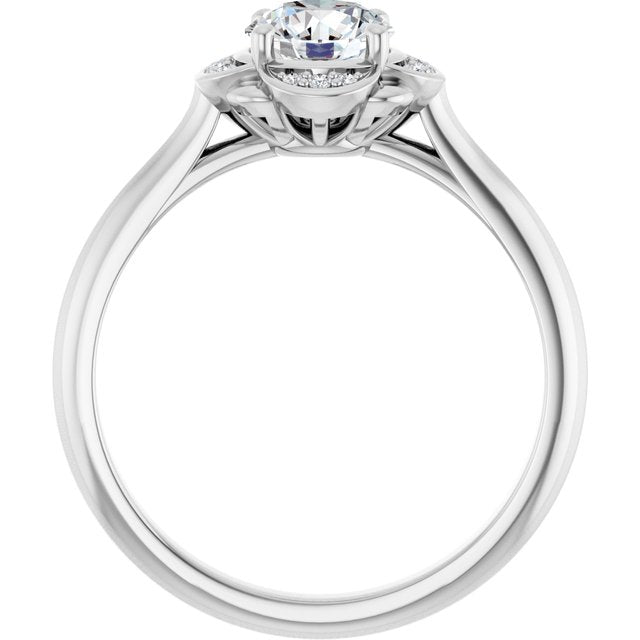Accented Engagement Ring
