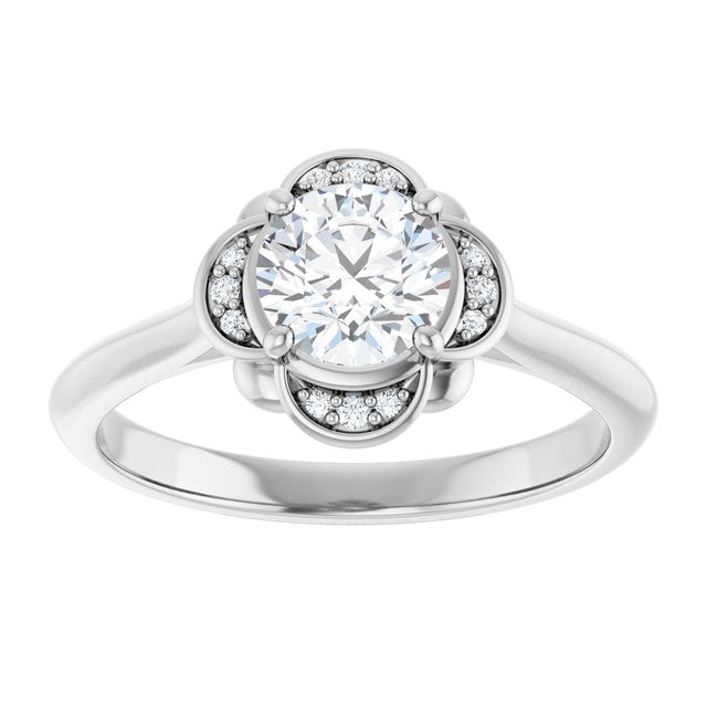 Accented Engagement Ring