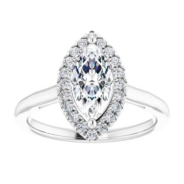 Halo-Style Engagement ring