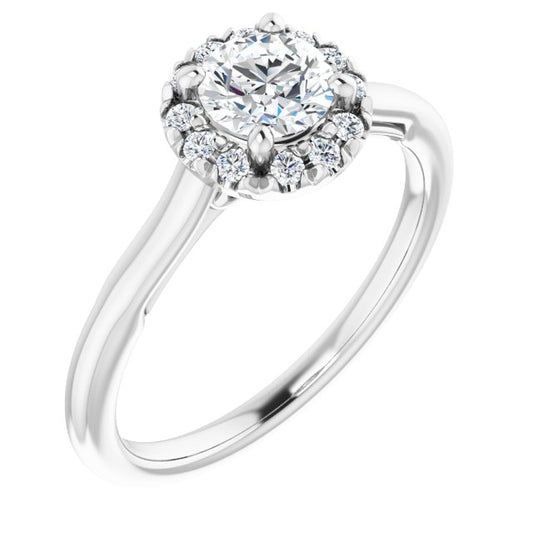 Halo-Style Engagement ring