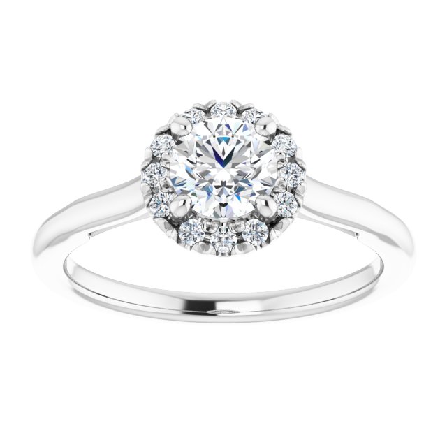 Halo-Style Engagement ring