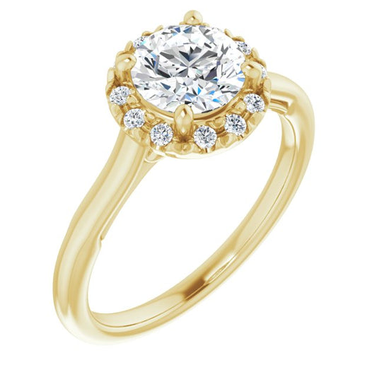 Halo-Style Engagement ring