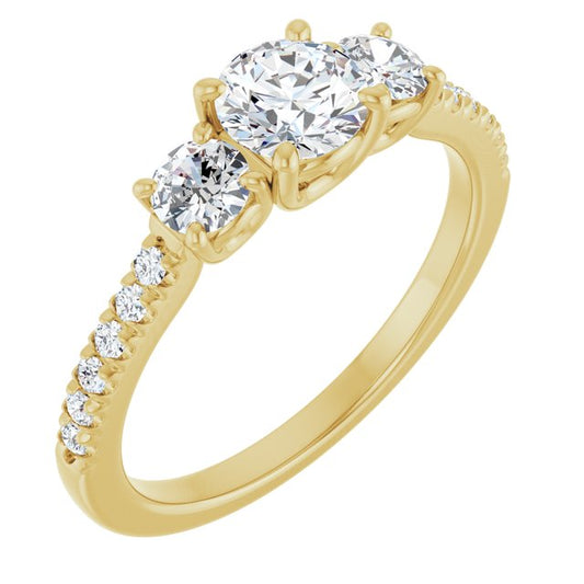 Three-Stone Engagement Ring