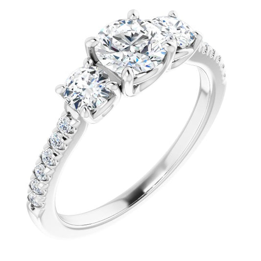 Three-Stone Engagement Ring