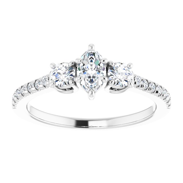 Three-Stone Engagement Ring