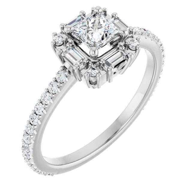 Halo-Style Engagement Ring