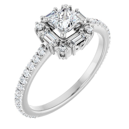 Halo-Style Engagement Ring