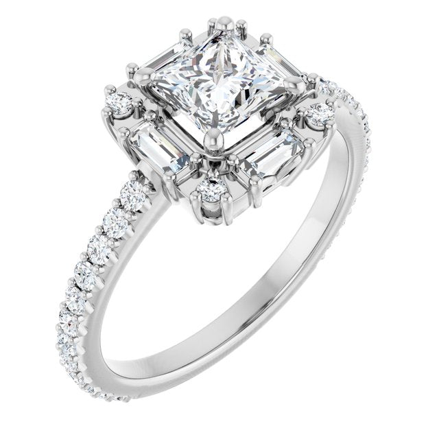 Halo-Style Engagement Ring