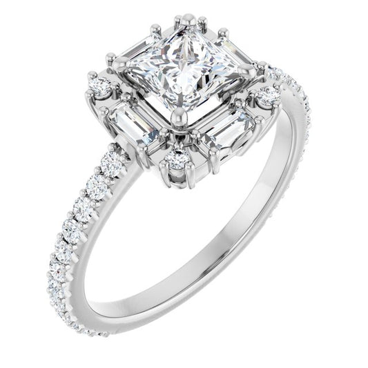 Halo-Style Engagement Ring
