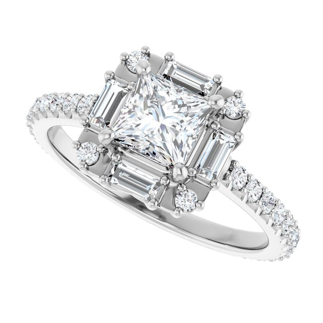 Halo-Style Engagement Ring