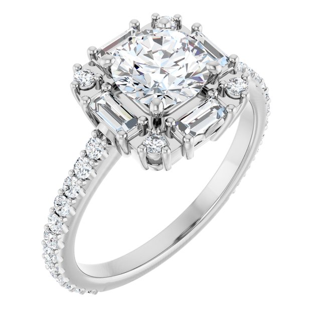 Halo-Style Engagement Ring