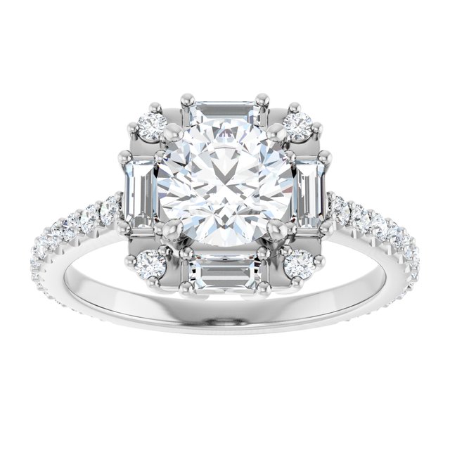 Halo-Style Engagement Ring