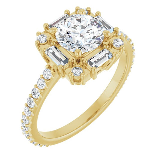 Halo-Style Engagement Ring