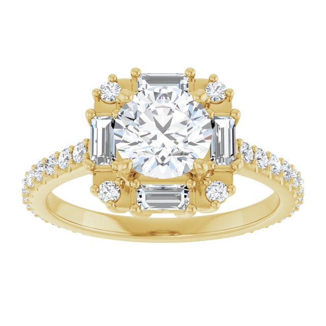 Halo-Style Engagement Ring