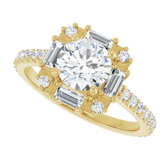 Halo-Style Engagement Ring