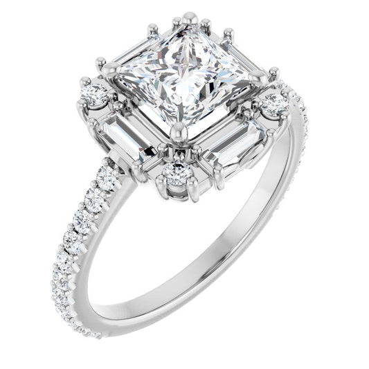 Halo-Style Engagement Ring