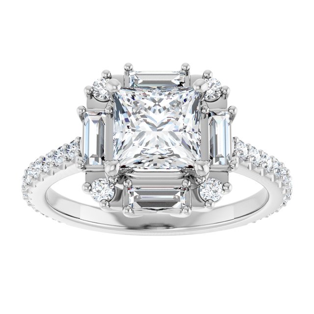 Halo-Style Engagement Ring