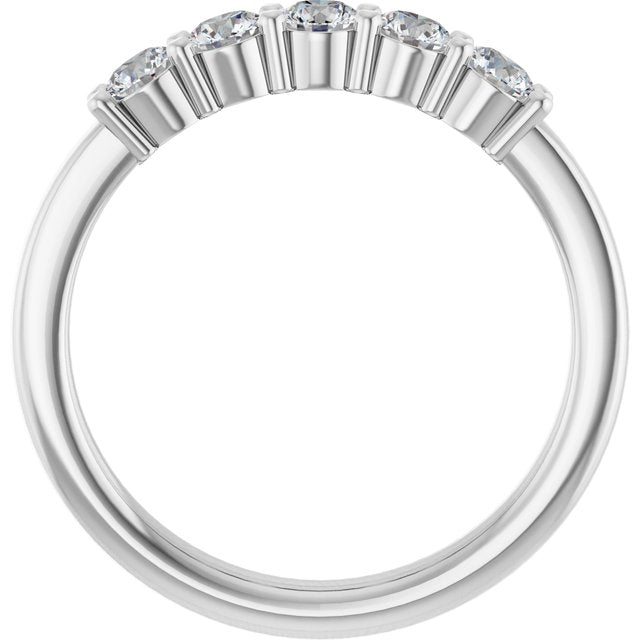 Five-Stone Anniversary Band