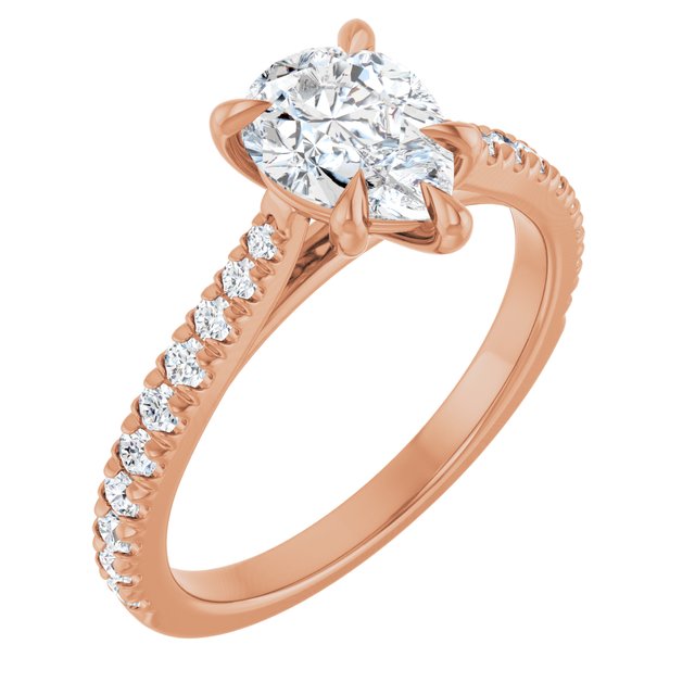 French-Set Engagement Ring