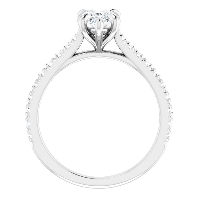 French-Set Engagement Ring