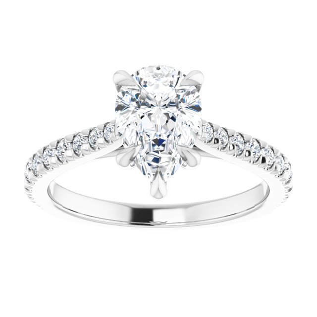 French-Set Engagement Ring