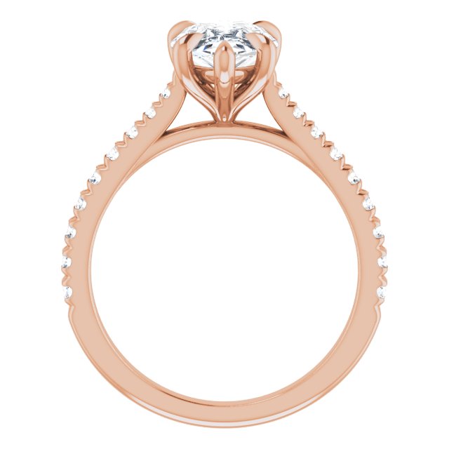 French-Set Engagement Ring