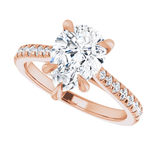 French-Set Engagement Ring