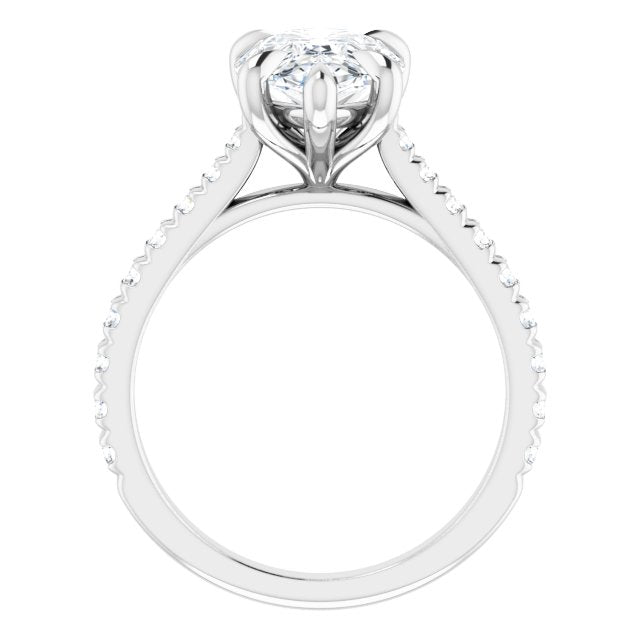 French-Set Engagement Ring
