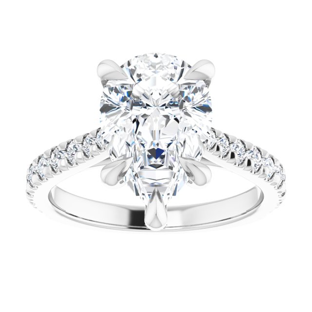 French-Set Engagement Ring