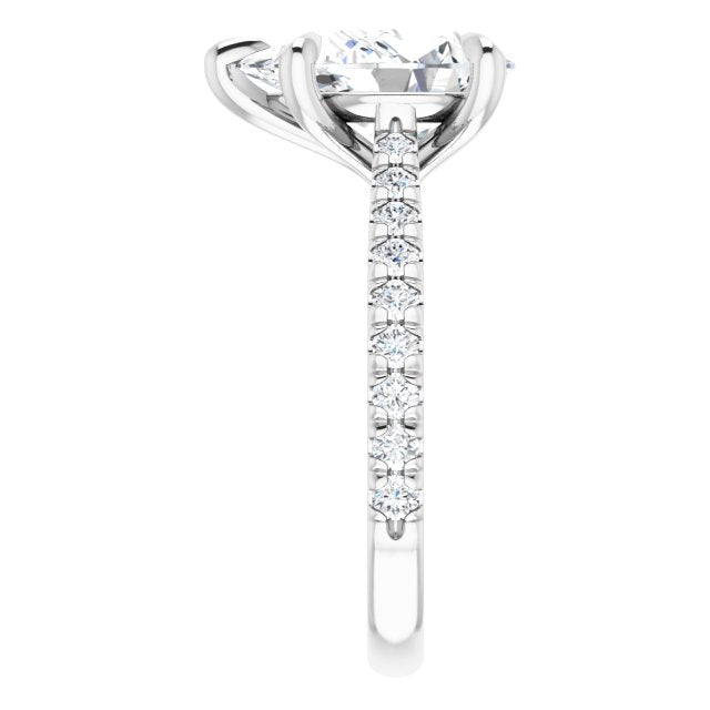 French-Set Engagement Ring