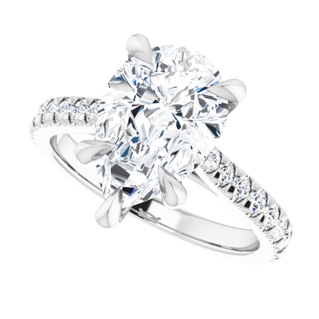 French-Set Engagement Ring