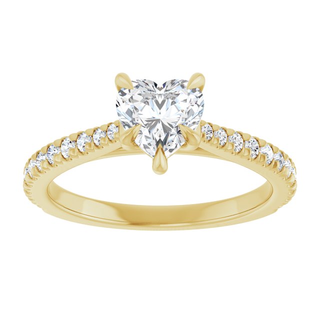 French-Set Engagement Ring