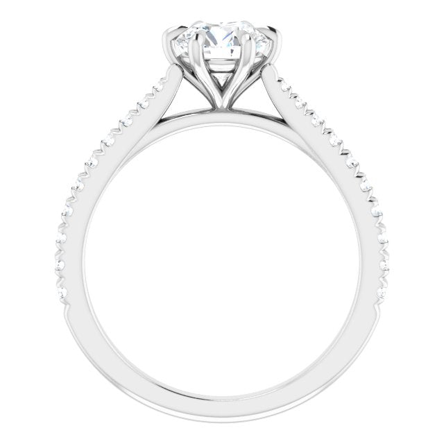 French-Set Engagement Ring