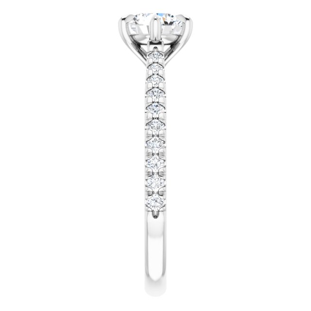 French-Set Engagement Ring