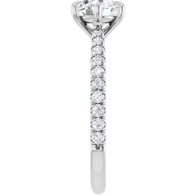 French-Set Engagement Ring