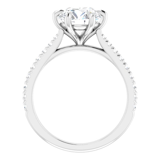 French-Set Engagement Ring