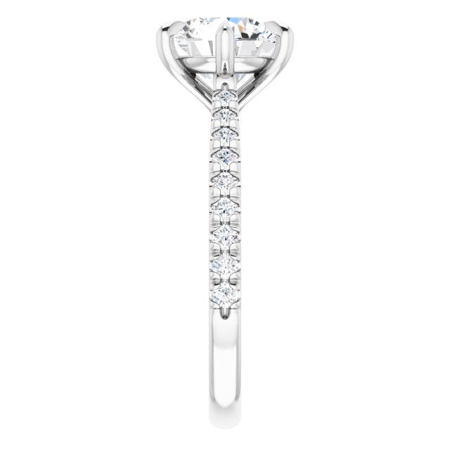 French-Set Engagement Ring