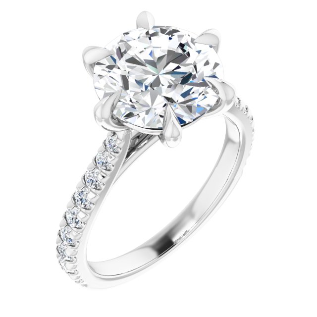 French-Set Engagement Ring