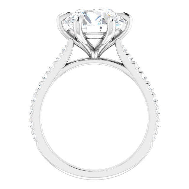 French-Set Engagement Ring