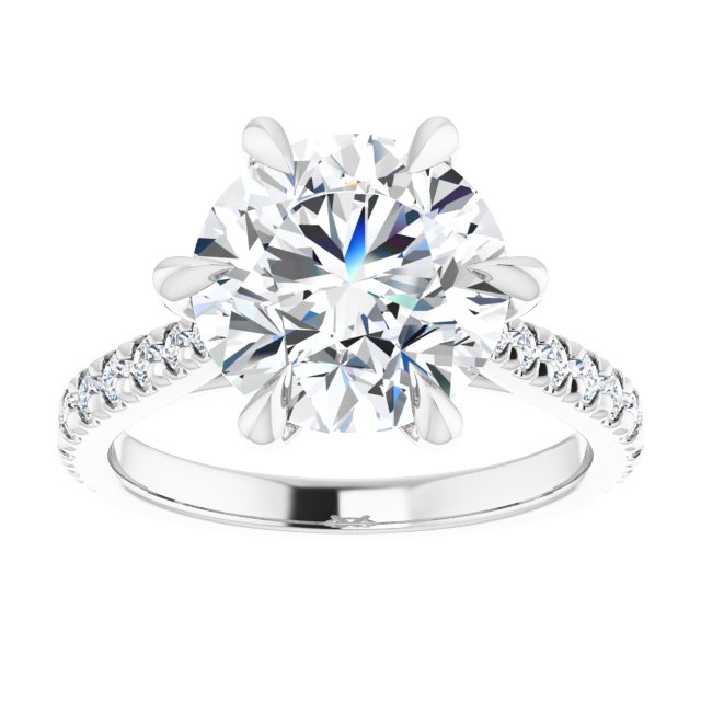French-Set Engagement Ring