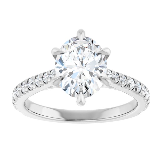 French-Set Engagement Ring