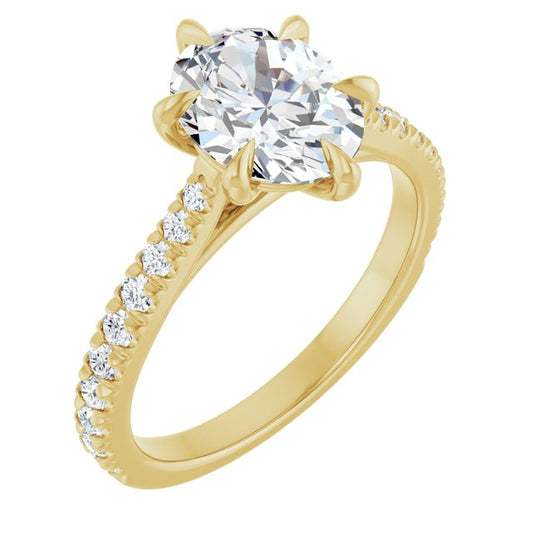 French-Set Engagement Ring