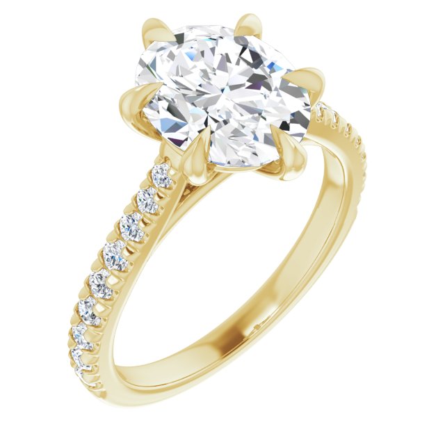 French-Set Engagement Ring